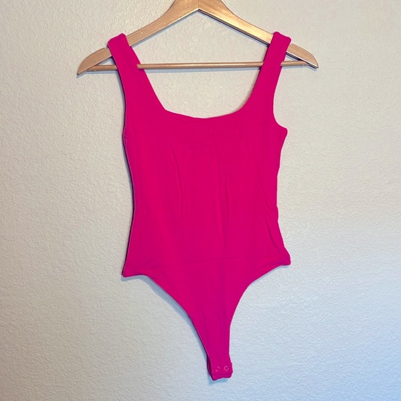 Naked Wardrobe Tops Nwt Naked Wardrobe Pink Bodysuit Poshmark